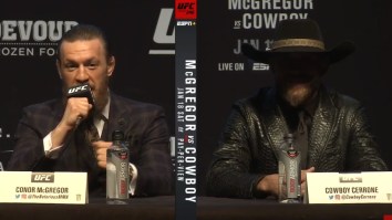 The Internet Reacts To Conor McGregor’s Opponent Donald “Cowboy’ Cerrone Looking Like The Undertaker At UFC 246 Press Conference