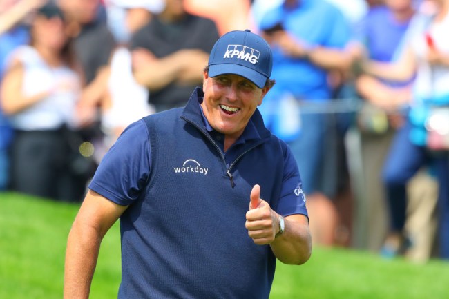 phil mickelson pebble beach simulator