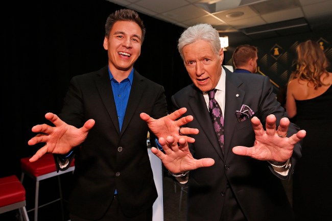 Alex Trebek and James Holzhauer