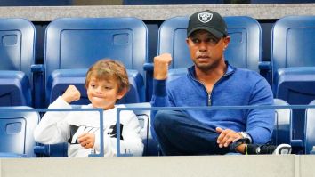 Charlie Woods’ Golf Swing Is Too Good As Video Emerges Of Him Hitting Balls In Front Of Caddie Tiger Woods