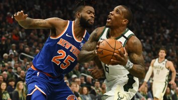 Fan Torches The Knicks After He Hit A Half-Court Shot And Was Awarded A Laughable Prize That Immediately Depreciated