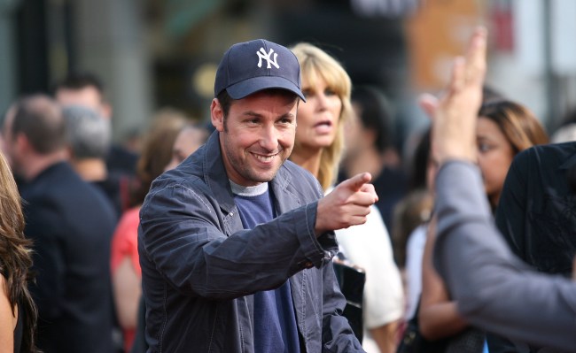 Adam Sandler's Twitter account was hacked by the same hackers who performed a cyber attack on Mariah Carey.