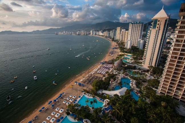 Acapulco, Mexico beach and coastline