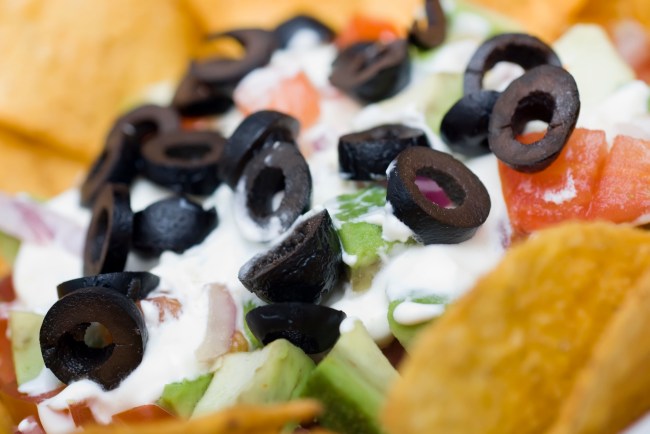 seven layer bean dip