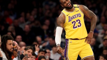 LeBron James Laughed In Reporter’s Face After Being Asked Dumb Question About Playing For Knicks With His HS Son
