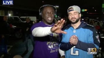 Titans Fan’s Gloriously Disastrous Interview At Ravens Game Is A Reminder Of Why Live TV Is Pure Magic