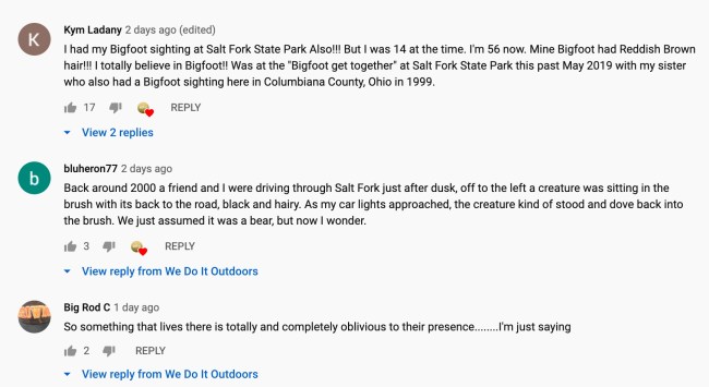 Bigfoot Sightning Ohio HD Footage Salt Fork State Park