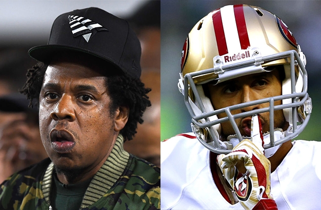 kaepernick jay z national anthem