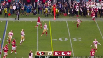 FOX’s Yellow Line Graphic Has Been Way Off From Actual Sideline First Down Marker During Super Bowl