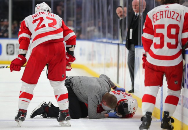 Brendan Perlini skate to face injury