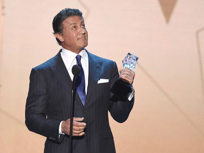 Sylvester Stallone stops dying his hair black and lets his grey hair flow in new Instagram photo.