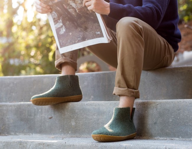 Glerups Merino Wool Slippers Indoor Outdoor For Men