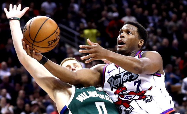 Kyle Lowry Tried To Dive Between Another Players Legs While Dribbling