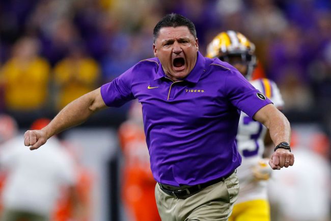 ed orgeron mom 60 minutes