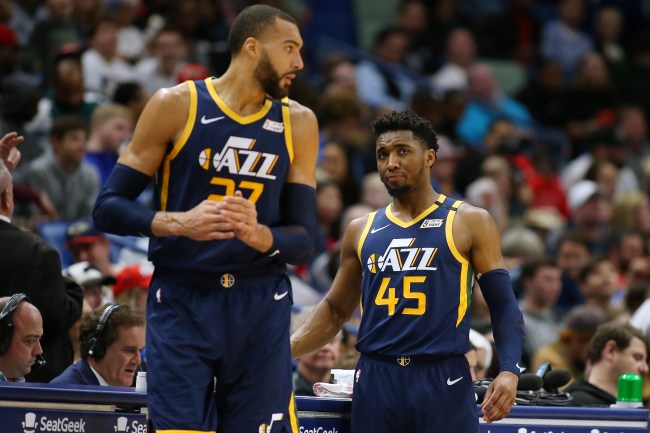 Rudy Gobert and Donovan Mitchell