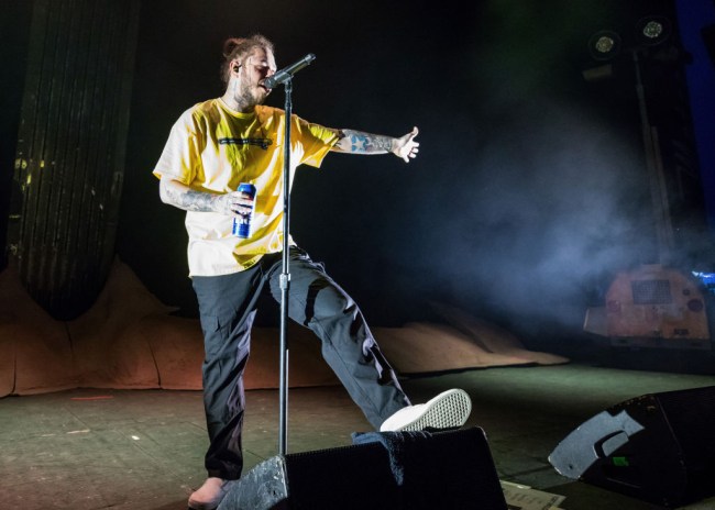 Post Malone is hosting a virtual beer pong for charity called the Ballina Cup with Rob Gronkowski, Danny Amendola, Machine Gun Kelly and more.