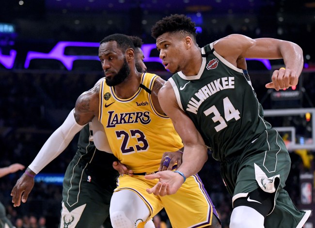Giannis Antetokounmpo had a hilarious reaction when finding out for the first time that his girlfriend grew up a Lakers fan