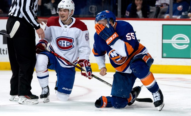 Johnny Boychuk Needed 90 Stitches After Taking A Skate To The Face
