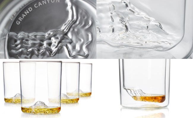 Whiskey Peaks Rocks Glasses American Mountains