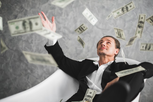 making it rain money
