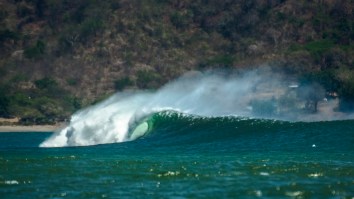 Surfer Shreds Panama’s Most Intimidating Wave During One Of The Best Swells In Years
