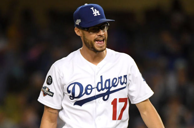 joe kelly dodgers breaks window pitching