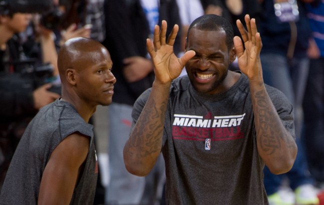 ray allen lebron james hairline challenge
