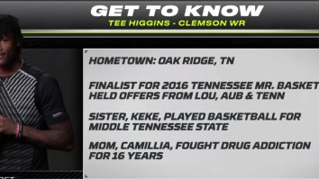ESPN Gets Blasted For Putting Up Bizarre Graphic That Revealed Tee Higgins’ Mother Battled Drug Addiction For 16 Years During NFL Draft