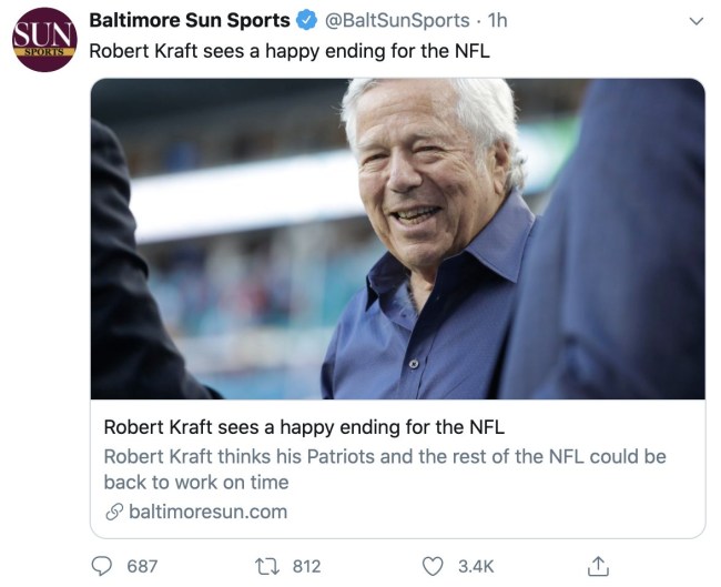baltimore sun robert kraft happy ending