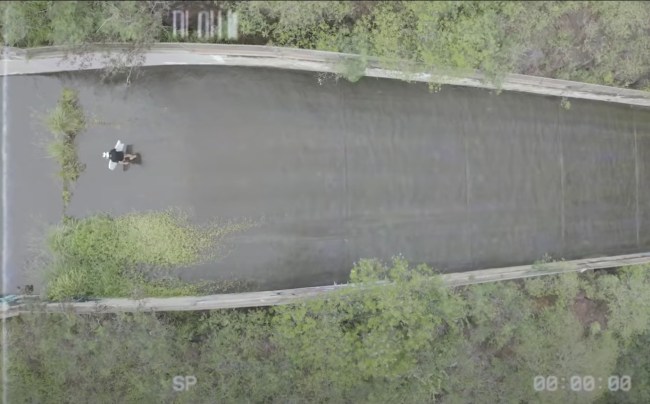 Jamie O'Brien surfing storm drain Hawaii