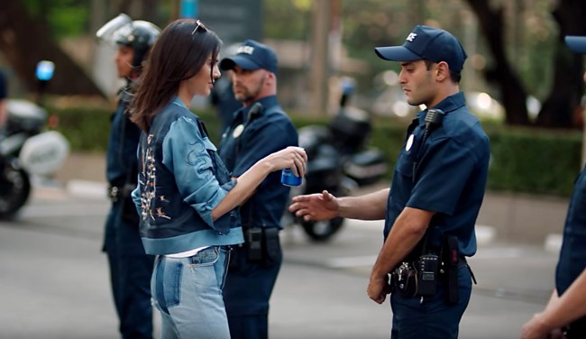 Protesters Try To Give Pepsi To Police It Helped In The Commercial