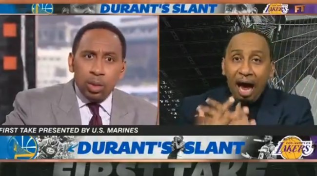 Someone Created A Hilarious Video Of Stephen A Smith Debating Himself