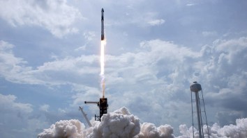 ‘Alien’ Crafts Spotted On NASA Live Stream ‘Monitoring’ Historic SpaceX Launch