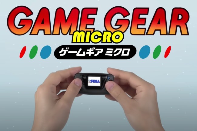 SEGA Game Gear Micro Details Games Dates