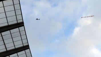 ‘White Lives Matter’ Banner Flown Over Today’s Premier League Match Between Man City And Burnley