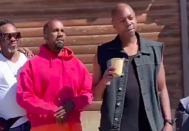 Dave Chappelle visits kanye west ranch