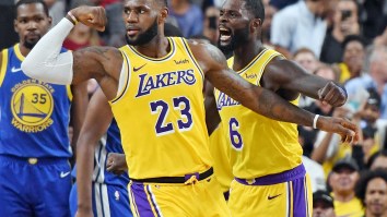 The Internet Reacts To LeBron James Looking Absolutely Ripped In Shirtless Pic From Inside NBA Bubble