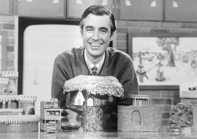 Fred Rogers on Mister Rogers' Neighborhood Set
