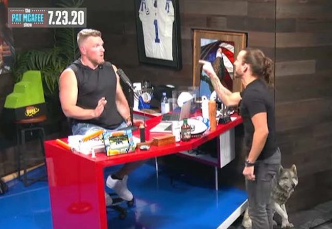Pat McAfee Adam Cole Fight