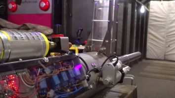 Mad Scientist Builds The Most Powerful Semi-Automatic Potato Gun I’ve Ever Seen