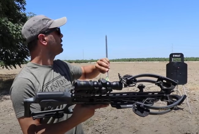 crossbow vs SWAT shield