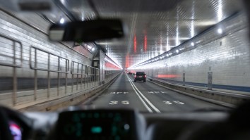 Ho Hum, The Lincoln Tunnel Sprung A Leak With Traffic Completely Stopped During Rush Hour