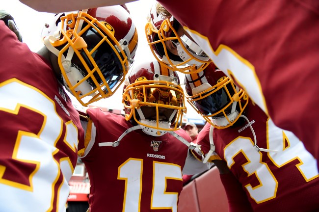 NFL fans get a quick look at the updated uniforms of the Washington Football Team for the 2020 season