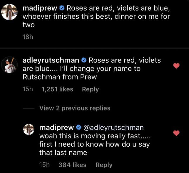 Adley Rutschman Shoots His Shot Bachelor Madison Prewett