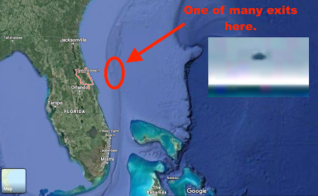 UFO Sighting Proof Of An Alien Base Off The Coast Of Florida