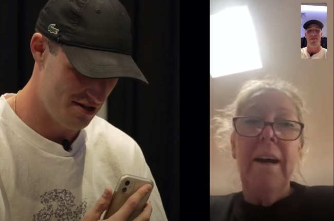 Mom reacts to son's pro debut