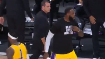 LeBron James Yelling ‘It’s Our Ball’ At The Refs While On The Bench During Lakers-Blazers Game Becomes An Instant Meme