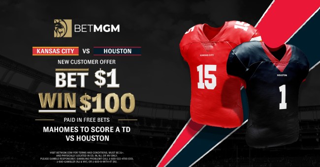 betmgm patrick mahomes touchdown promo