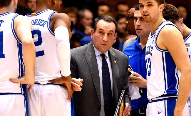 Duke Coach Mike Krzyzewski Has An Idea For The 2021 NCAA Tournament