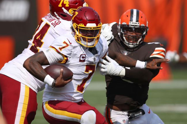 dwayne haskins benching ron rivera